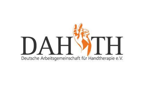 Logo "DAHTH – Deutsche Arbeitsgemeinschaft für Handtherapie e.V."